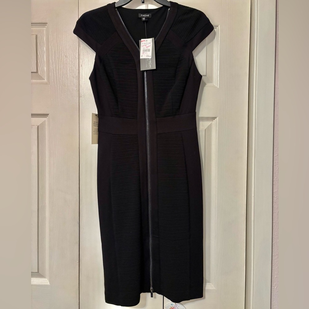Cache Midi Dress with Cap Sleeves